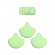 Ideal para hacer tus propias piezas de Joyería y bisutería: Abalorios Matubo Ginko 7.5x7.5mm Bondeli - Matt lime